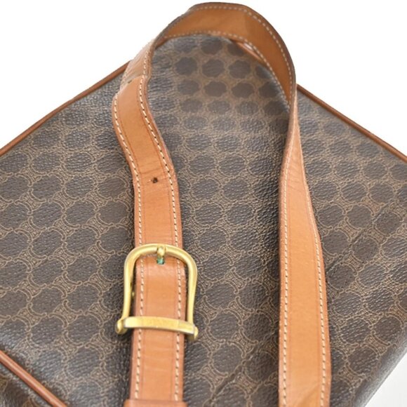 CELINE Macadam Pattern Horse Carriage Crossbody Shoulder Bag PVC Leather 31KA940 - Picture 14 of 16